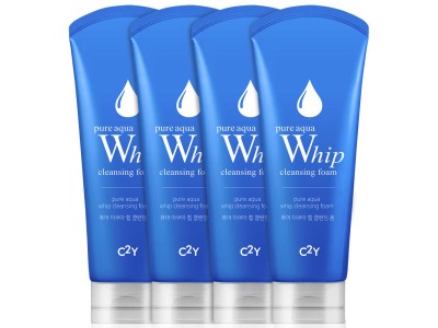 C2Y 아쿠아 휩 폼클렌징 220ml 4개 클렌징폼 여드름폼